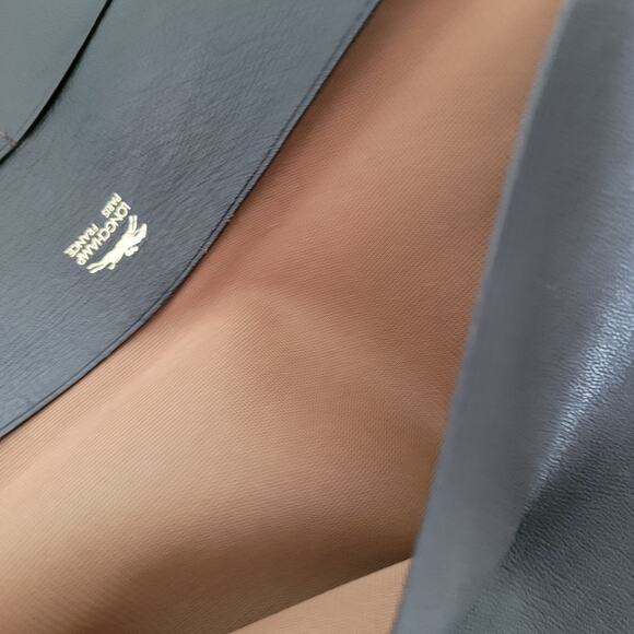 Longchamp Unisex Wallet Brown Bifold Soft Leather Folding Long Vintage Designer - Picture 6 of 10